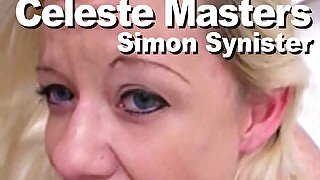 Celeste Masters & Simon Synister naked suck facial