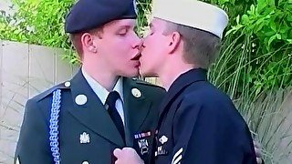 Army twinks in uniform are ready for hardcore drilling