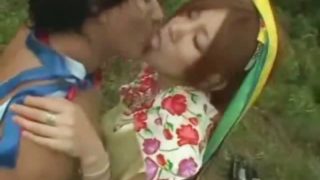 Japanese Girl Sucks a Papuan!