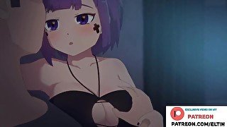 Cute Girl Jerks Off Guy With Big Thighs And Getting Cum  Best Hentai Animation 4k 60fps