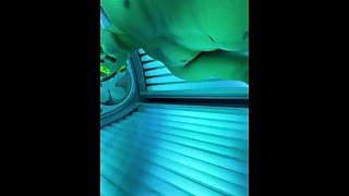 wolf jacks in tanning booth