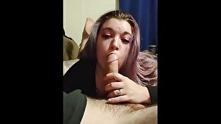 Princess Luna throats and licks on Daddy's thicc cock