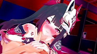 PASSIONATE SEX WITH SPARKLE, SHE HAS AN ORGASM 😍 HONKAI STAR RAIL HENTAI