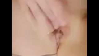 Rubbing my wet teen pussy for daddy