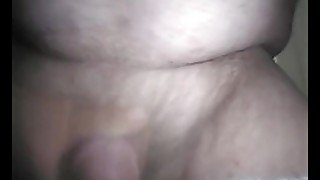 Masturbating my little dick kinda hard cum shot