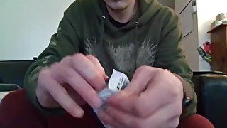 Opening a Pack of Trading Cards