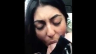 Syrian Girl sucks white mans cock