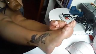 Amazing Homemade record with Foot Fetish scenes