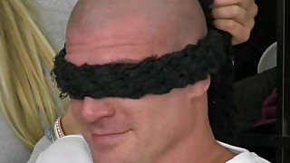 Bald hunk getting snared and doggystyled