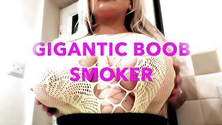 Big boob smoker