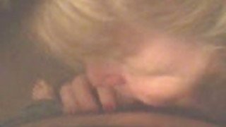 Another hot slutty blonde sucking my cock in a hotel room