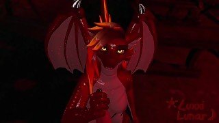 POV futa dragon teasingly strokes your cock before riding it and finishes you off with boobjob