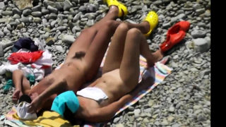 Outdoor group sex on the beach