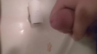 Jerking off in bathroom