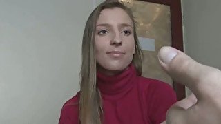 Skilled sucking head Michaella guzzles cock on a pov camera