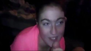 Woman sucks after anal