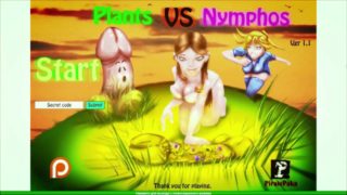 порно игра [Plants vs Nymphos] отбиваемся от студенток в лесу