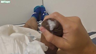 Boy Cumming and Making a Huge Cumshot