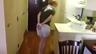 Amatuer tied girl hops to escape