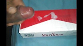 I cum on a 10-pack Marlboro carton