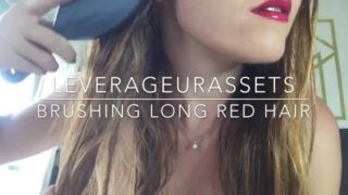 Brushing Long Red Hair - Worship a redhead Teaser