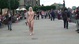 Hot blonde sandra naked on public streets