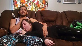 Stepmommy Woke Up To Suck My Cock