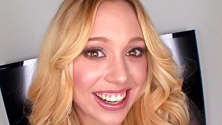 Lucy Tyler sucks cock, fucks and eats cum