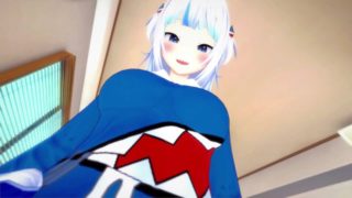 Hololive futa gawr gura uses your mouth Taker POV