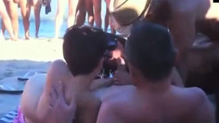 Sensational Public Nudist Orgy