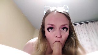 Extreme Sloppy Deepthroat And Cum In Mouth My Stepsister