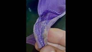 Delicious Purple Dirty Wife Panties Fisting Urethra Fetish