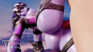 Overwatch 2 Naughty Slut Widowmaker Enjoy a Nice Standing Fuck