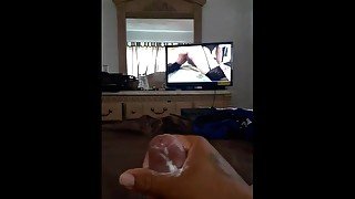 Jacking off with lotion