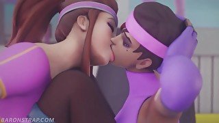 Brigitte and Sombra Lesbian Workout