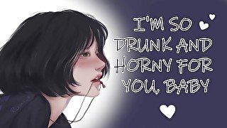 College Girlfriend Drinks for the First Time  Desperate Horny Begging ASMR