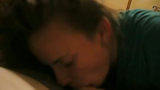 My brunette GF sucks my boner and doesn't want to stop