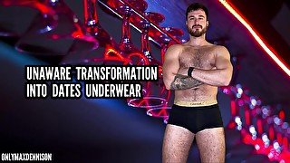 Unaware transformation into date Underwear