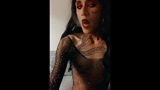 Petite Latina Smoke & Blow Clouds - 13