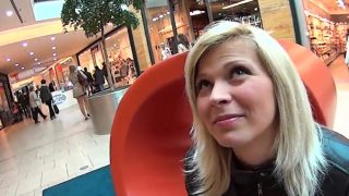 Exceptional czech cutie was seduced in the mall and plowed i