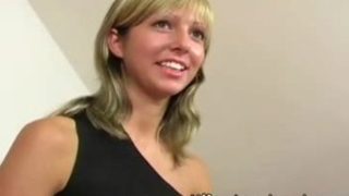 Hot yellow-haired young gal Britney enjoys playing with a sextoy