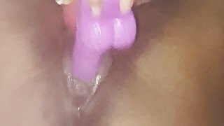 MadamCharie Fucks Pussy Using Dildo Until She Creams ALL Over Herself