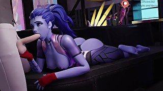 Overwatch widowmaker deep throat - (Arti202)