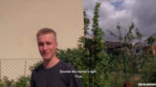   CZECH HUNTER 476 -  Blonde Euro Jock Gets Some Good Money For Raw Sex