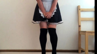 Cute Japanese Maid Pees Herself