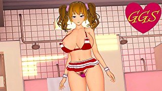 Akane wa Tsumare Somerareru: blonde chan works as a part time whore