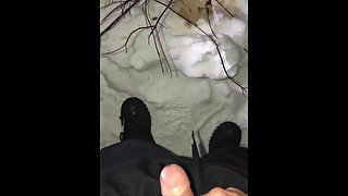 Compilation of Outdoor Pissing In The Snow During My Recent Weekend Of Winter Camping