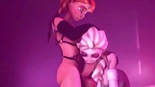 Futa Futanari Elsa Anal Deephroat and Huge Cumshots 3D Hentai