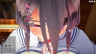 [3D HENTAI] おほ声と激しくセックス♥強気なこわもてガール