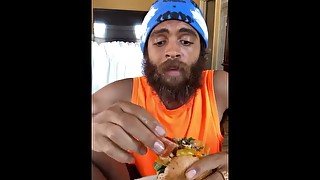 Podcast about Podcasting with Anchor While Eating Vegainz Burger via by Doordash - Rock Mercury